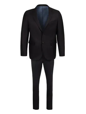 Centrion Black Wool Suit