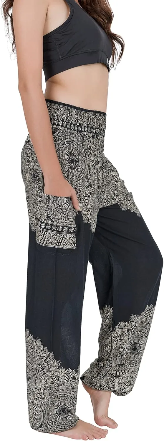 CHAINUPON Harem Pants Women Flowy Trouser Yoga Boho Hippie Clothes
