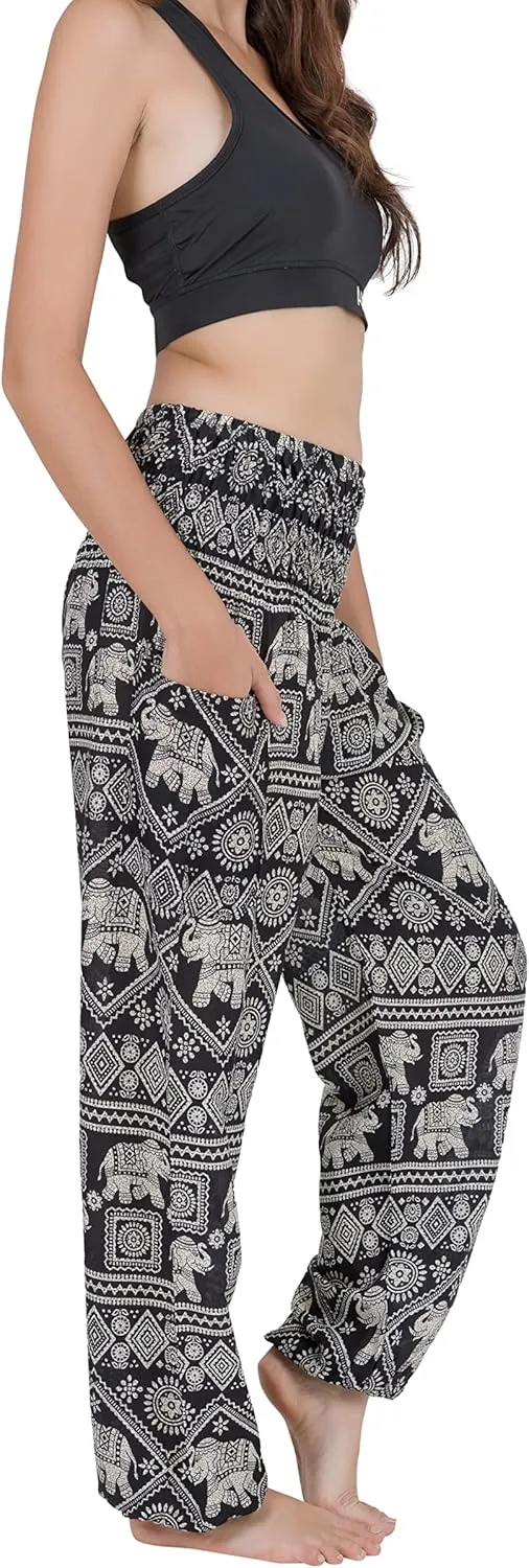 CHAINUPON Harem Pants Women Flowy Trouser Yoga Boho Hippie Clothes