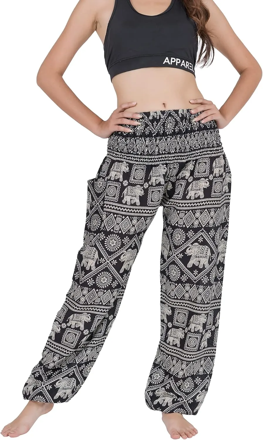 CHAINUPON Harem Pants Women Flowy Trouser Yoga Boho Hippie Clothes