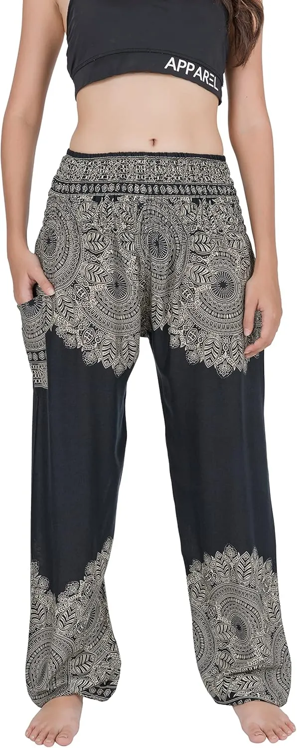 CHAINUPON Harem Pants Women Flowy Trouser Yoga Boho Hippie Clothes