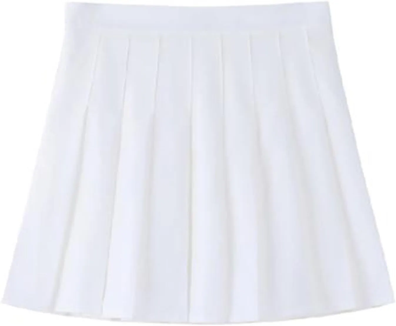 CHONG FENG XIA Women's Slim Fit High-Waisted Woolen A-Line Pleated Skirt, Fall and Winter