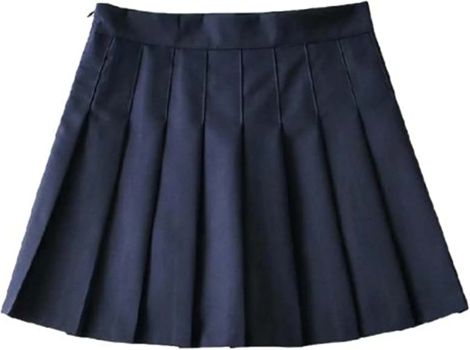 CHONG FENG XIA Women's Slim Fit High-Waisted Woolen A-Line Pleated Skirt, Fall and Winter