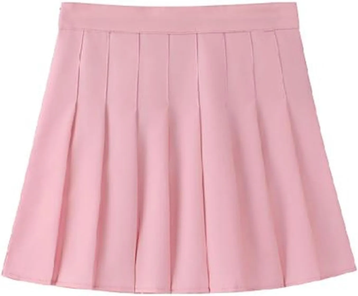 CHONG FENG XIA Women's Slim Fit High-Waisted Woolen A-Line Pleated Skirt, Fall and Winter