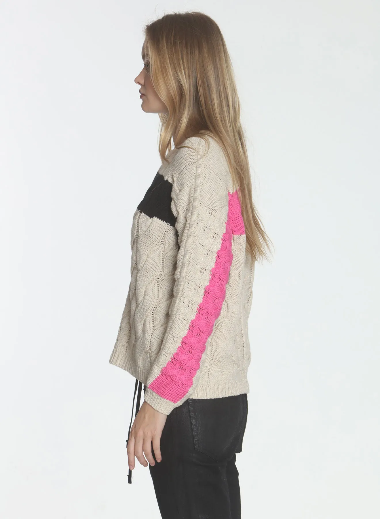 Clara Cable Sweater - Sand