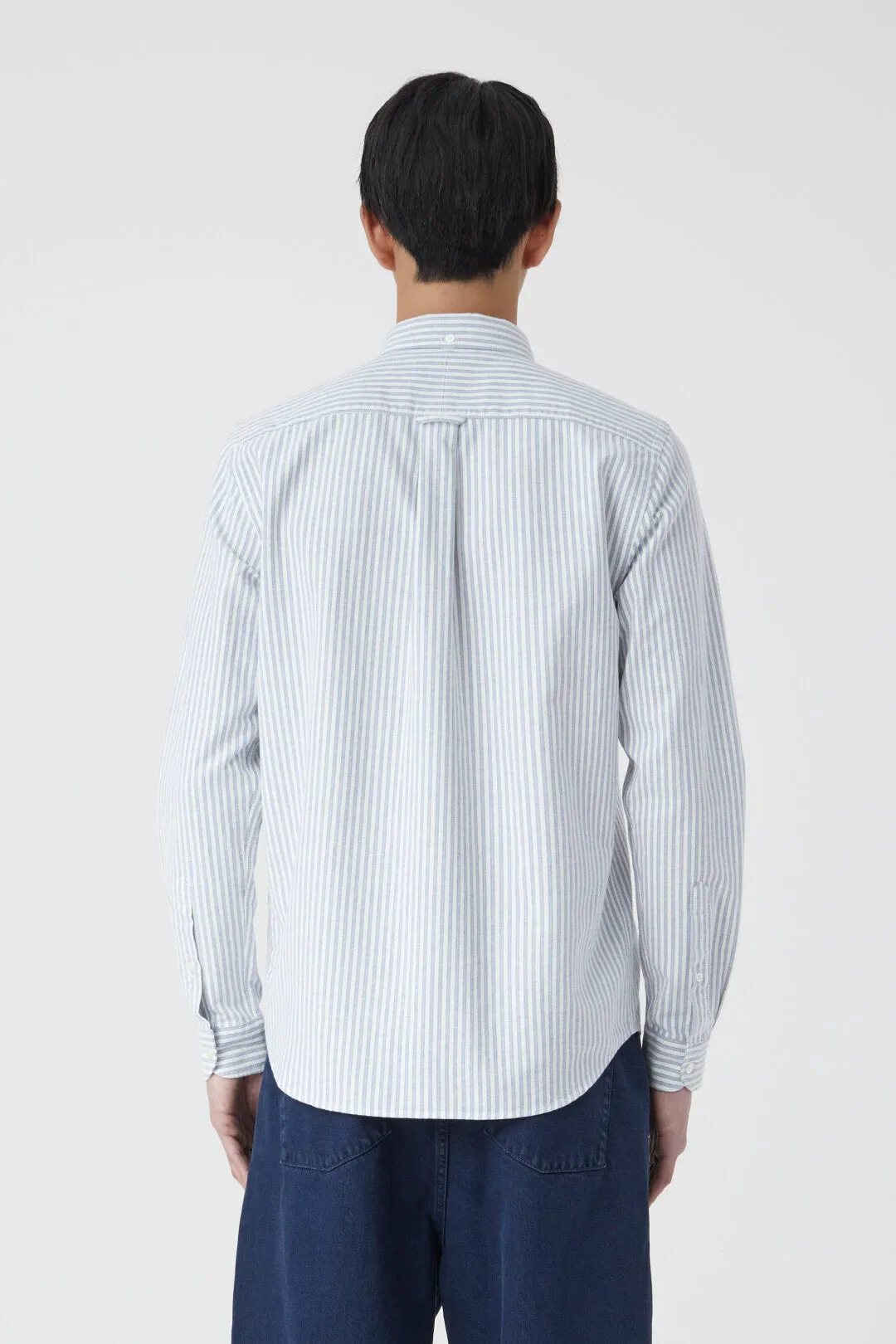 Closed Button Down Shirt - Smokey Blue