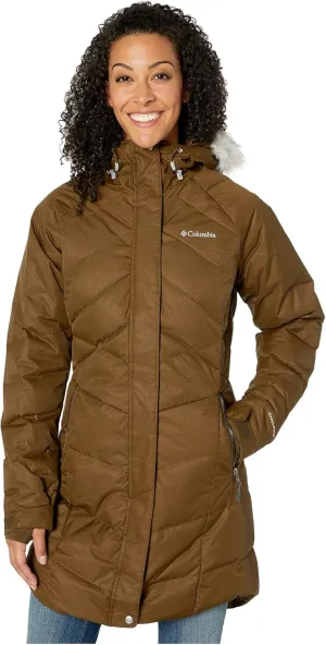 Columbia Womens Lay D Down II Mid Jacket, Waterproof & Breathable, Olive Green, X-Small