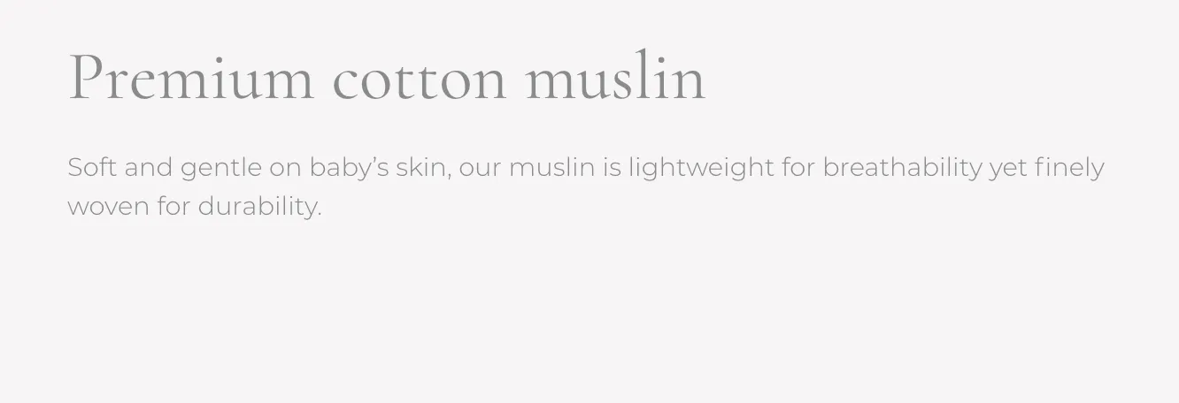 Cotton Muslin Quilted Sleep Bag - Tan Gingham
