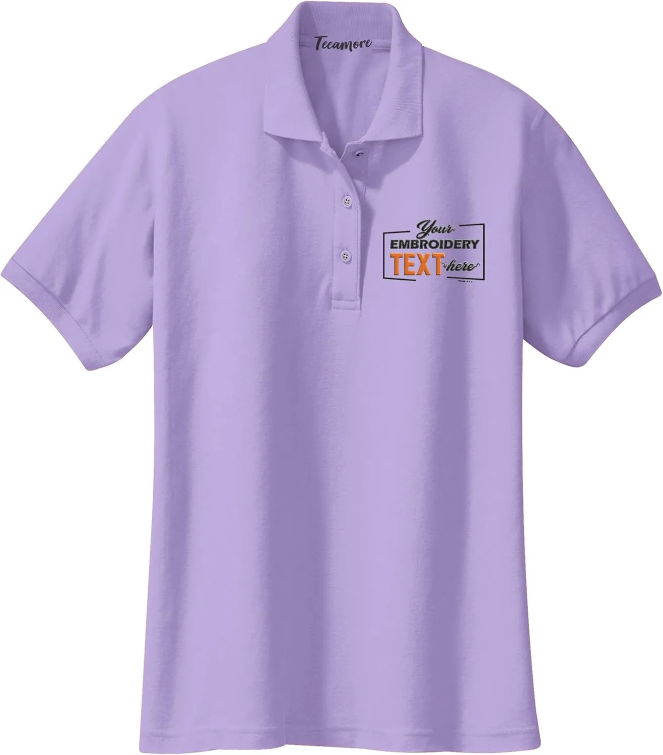 Custom Embroidered Polo Shirt for Women Add Your Personalized Own Embroidery Text