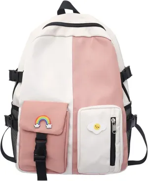 Cute Travel Backpack Ladies School Bag Laptop Portable Outdoor Urban Lightweight Wear Resistant Waterproof Breathable