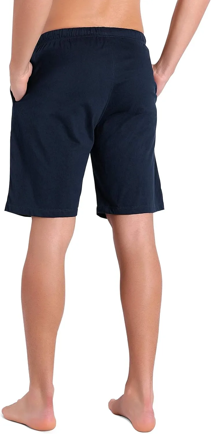 DAVID ARCHY Men's 2 Pack Comfy Cotton Sleep Shorts Lounge Wear Pajama Pants