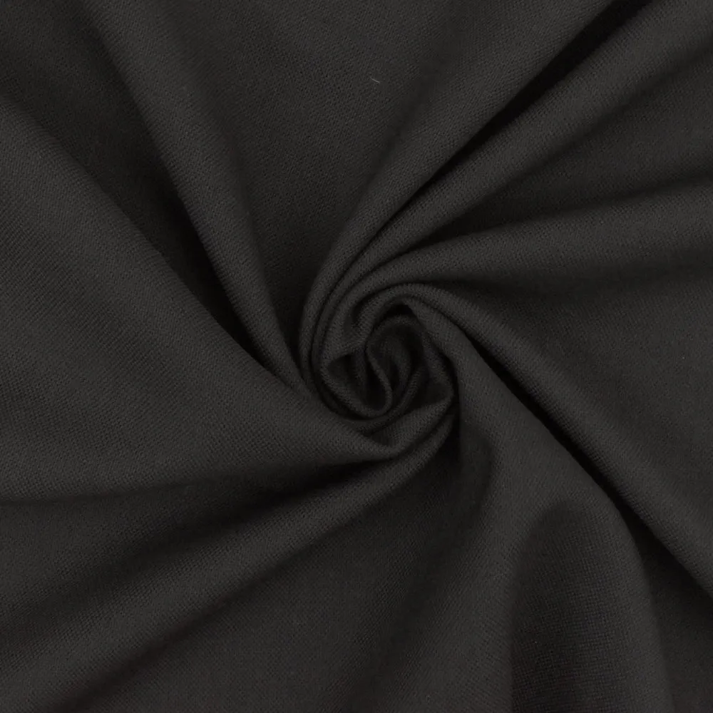 Deep Ash Gray Wool-Poly Micro Basket Woven Shirting Fabric