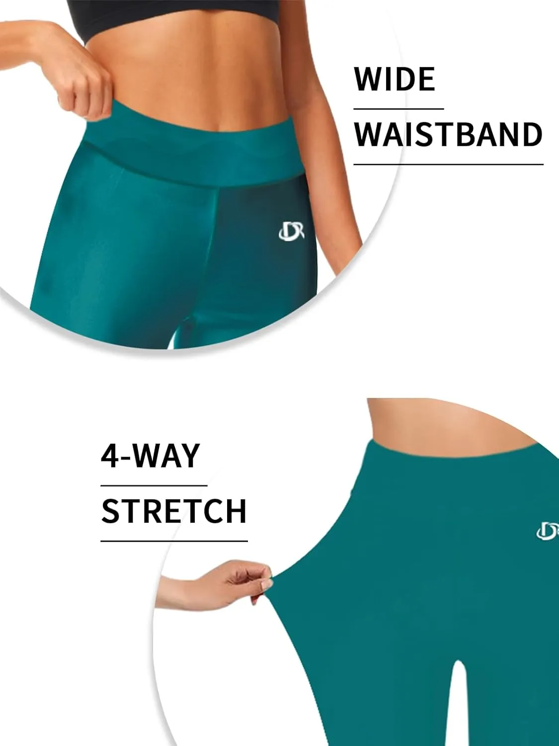 Deerose Print Swim Pants for Women Sun Protection High Waisted Swimming Leggings Rash Guard Pants