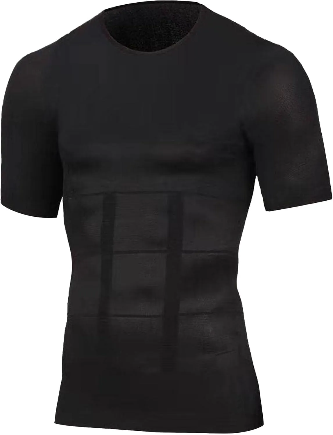 DGHM-JLMY Men's Body Shaper Slimming Compression Shirt Workout Undershirt T-Shirts Running Short Sleeve Athletic Shaperwear