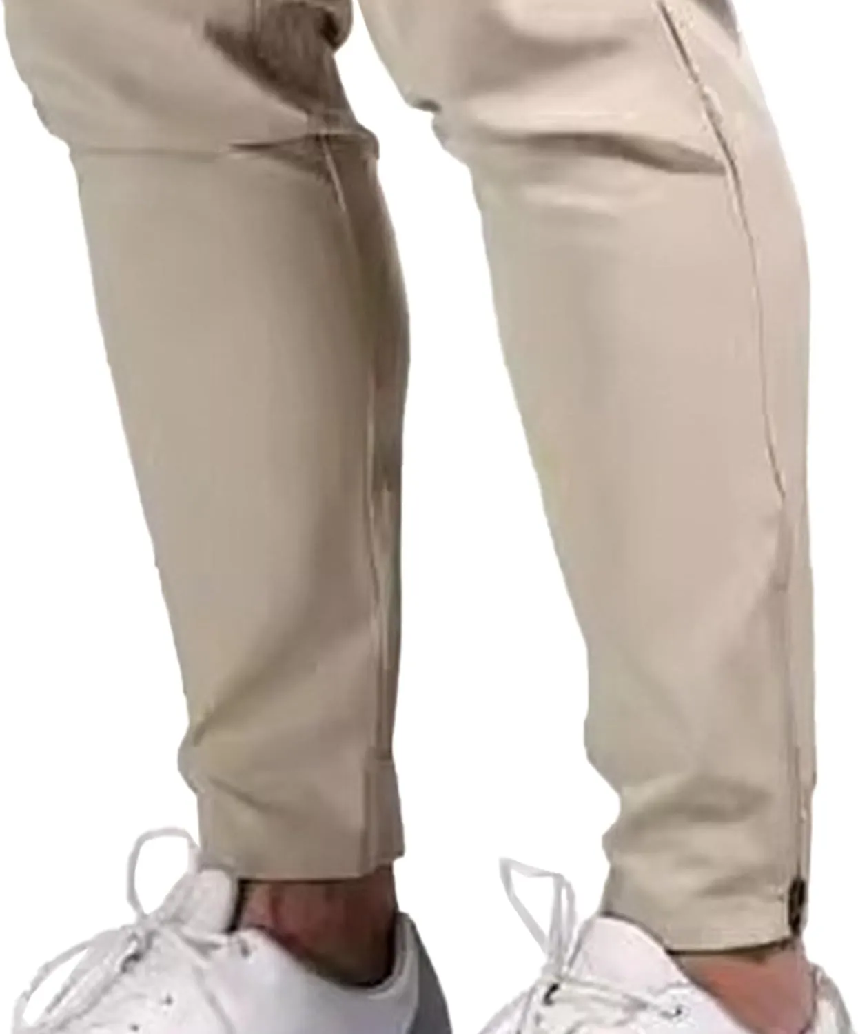 DGHM-JLMY Mens Solid Color Business Slim Pants Stretch Regular Slim Fit Casual Trousers Fashion Chino Pants