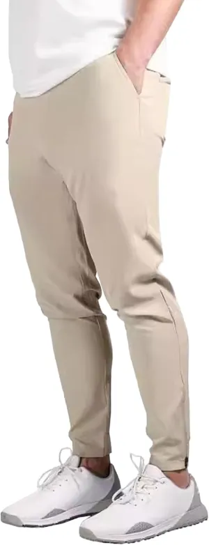 DGHM-JLMY Mens Solid Color Business Slim Pants Stretch Regular Slim Fit Casual Trousers Fashion Chino Pants