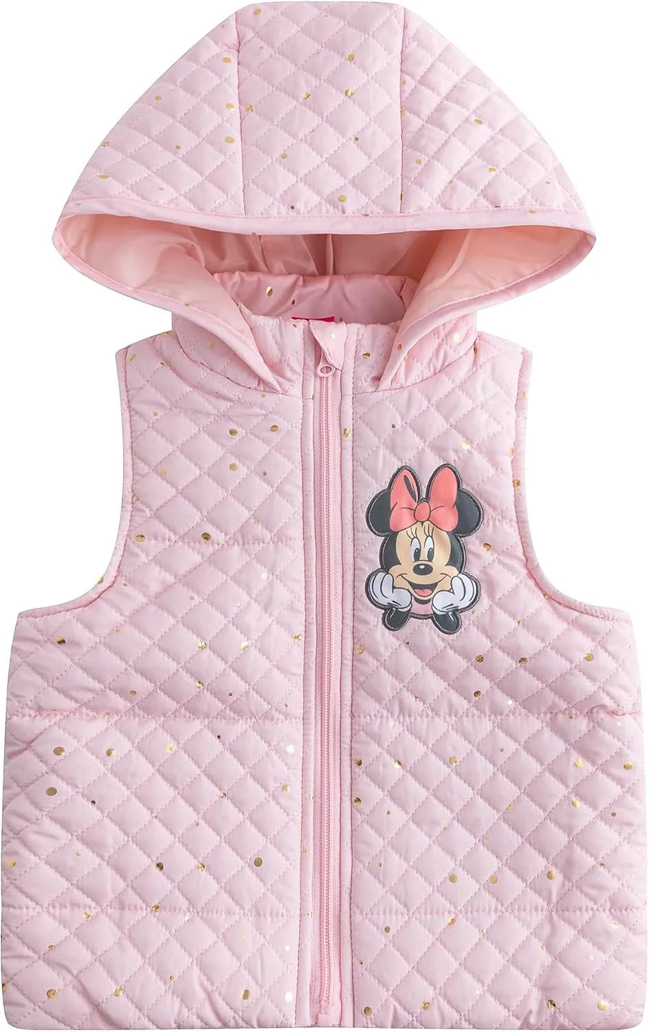 Disney Minnie Mouse Girls Long Sleeve Shirt Vest and Legging Pants Set for Toddler and Little Kids