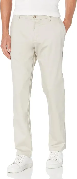 Dockers Men's Athletic Fit Signature Khaki Lux Cotton Stretch Pants, Cloud, 38W x 32L