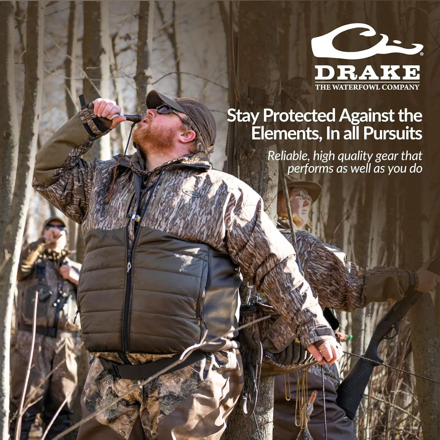 Drake Waterfowl LST Guardian Flex Double Down Eqwader, Waterproof and Breathable Insulated Hunting Jacket