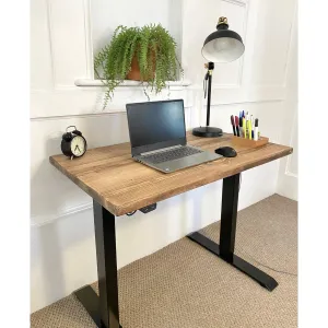 EGEG: Reclaimed Height Adjustable Sit-Stand Desk