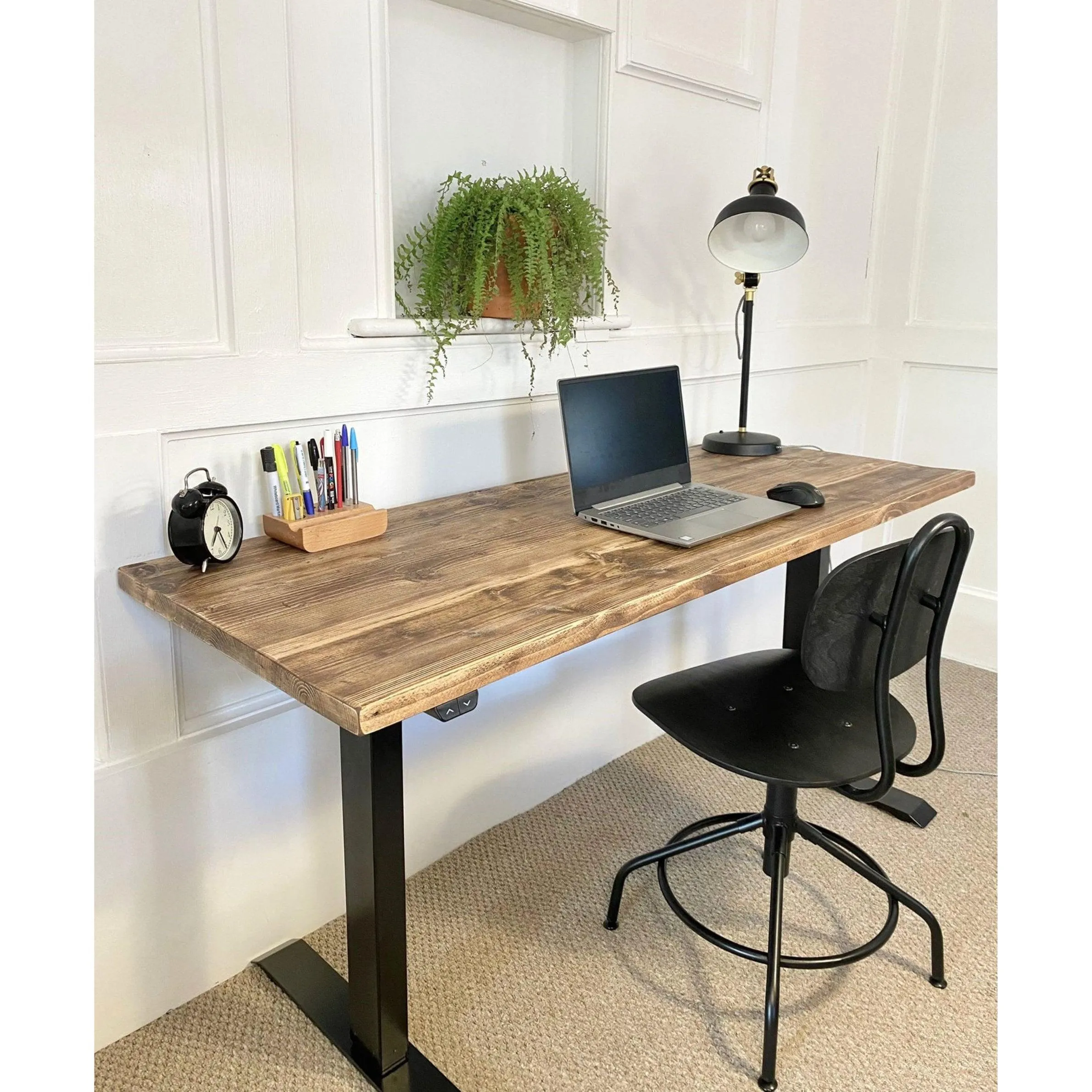 EGEG: Reclaimed Height Adjustable Sit-Stand Desk