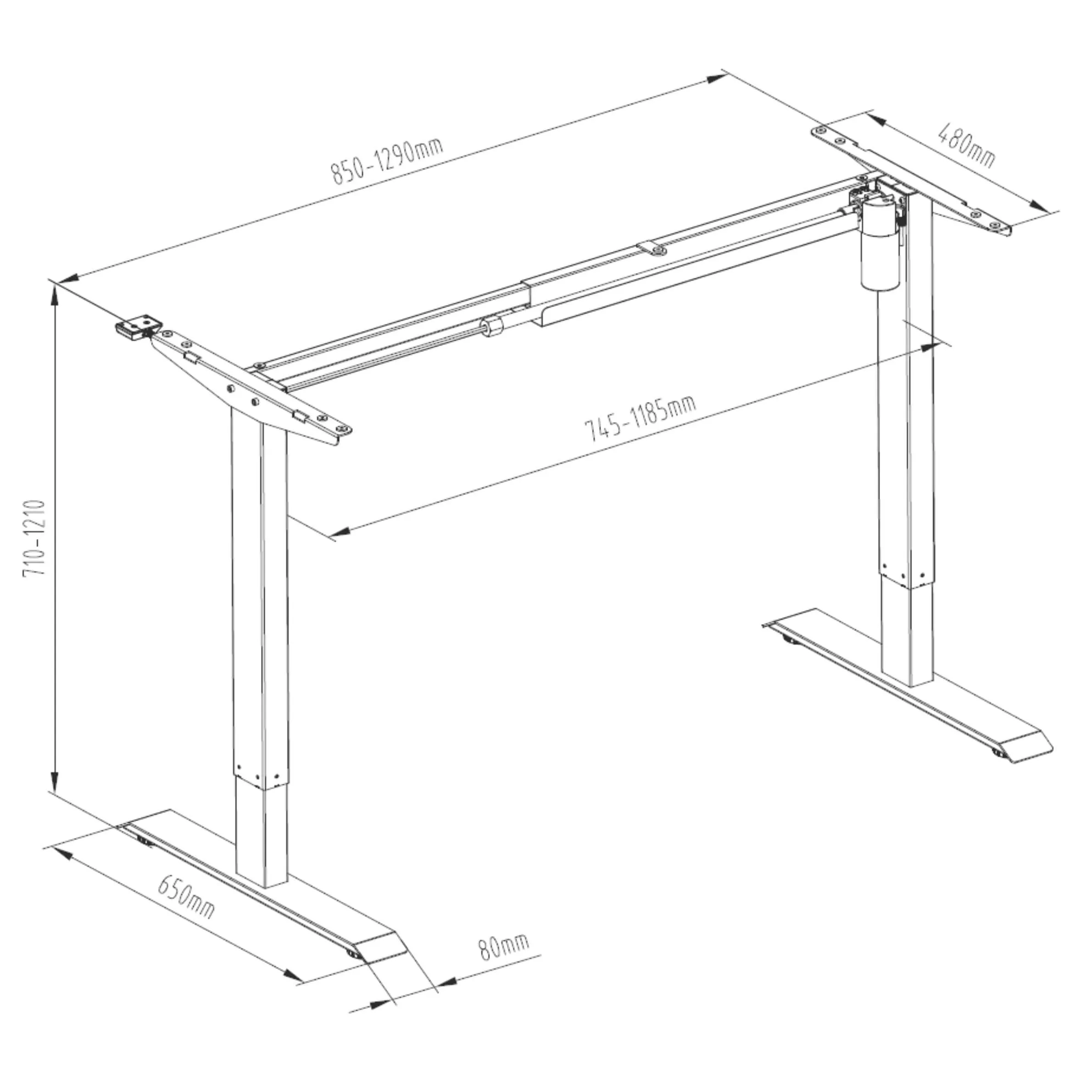 EGEG: Reclaimed Height Adjustable Sit-Stand Desk