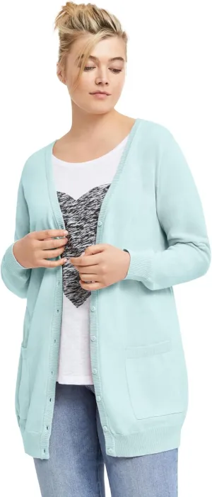 ellos Plus Size Boyfriend Cardigan