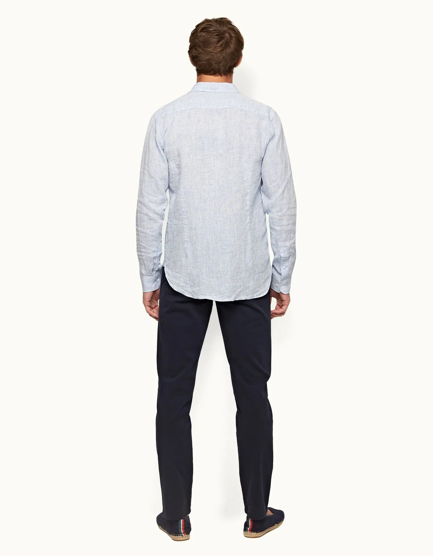 Fallon Stretch Cotton Pant in Dark Navy