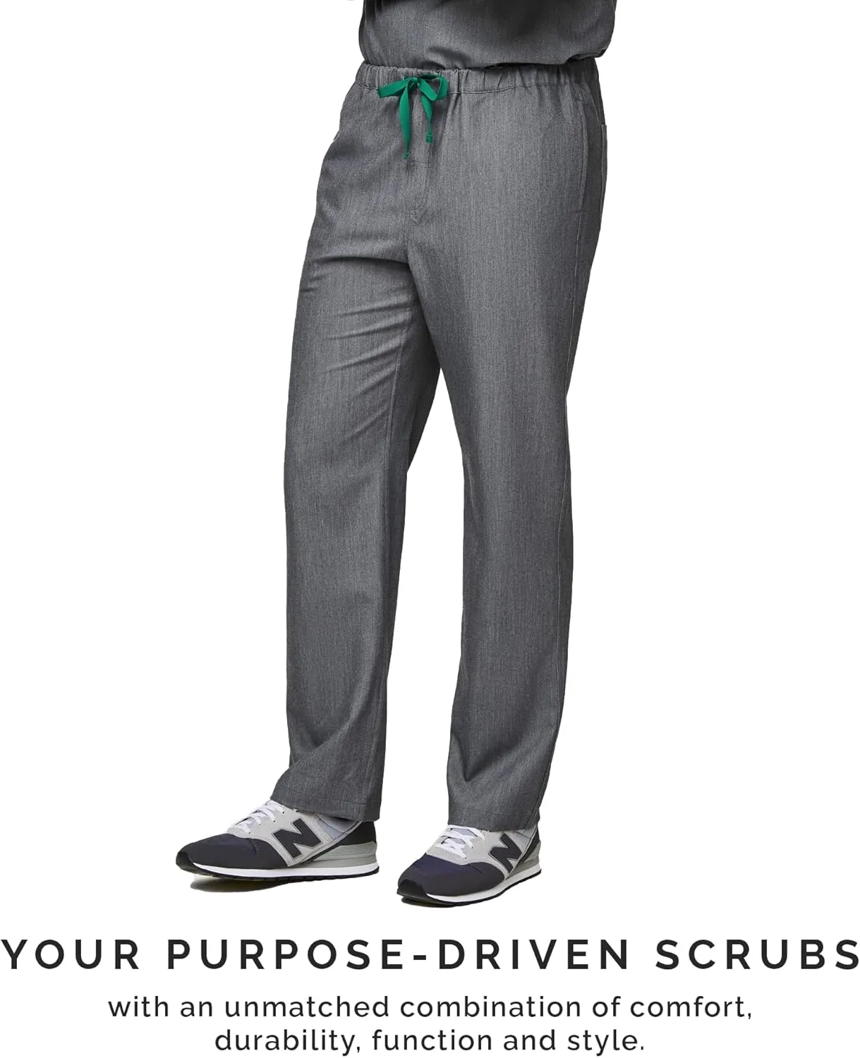 FIGS Pisco Basic Scrub Pants for Men  Structured Fit, Straight Leg, 4 Pockets, Anti-Wrinkle Mens Scrub Pants