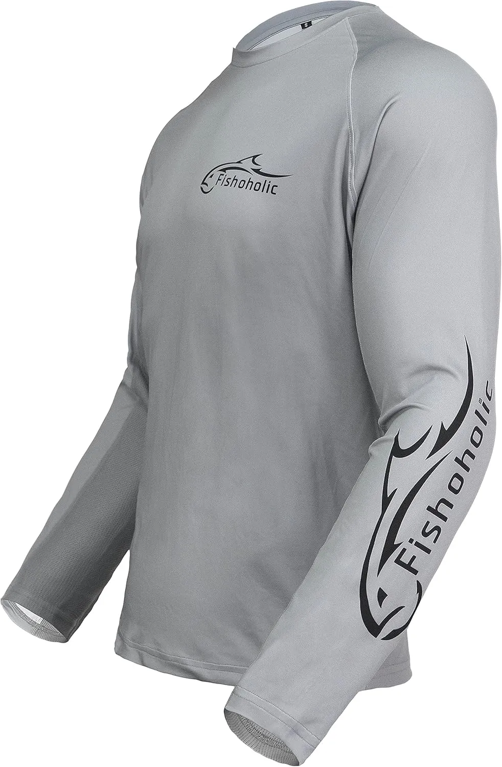 Fishoholic UPF 50 Performance Fishing Shirt - Long Sleeve - Loose Keg Fit - Breathable Quick Dry Sun Protection