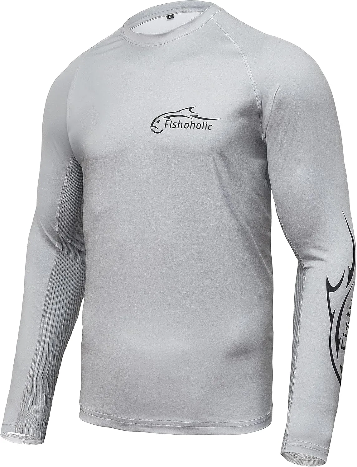 Fishoholic UPF 50 Performance Fishing Shirt - Long Sleeve - Loose Keg Fit - Breathable Quick Dry Sun Protection
