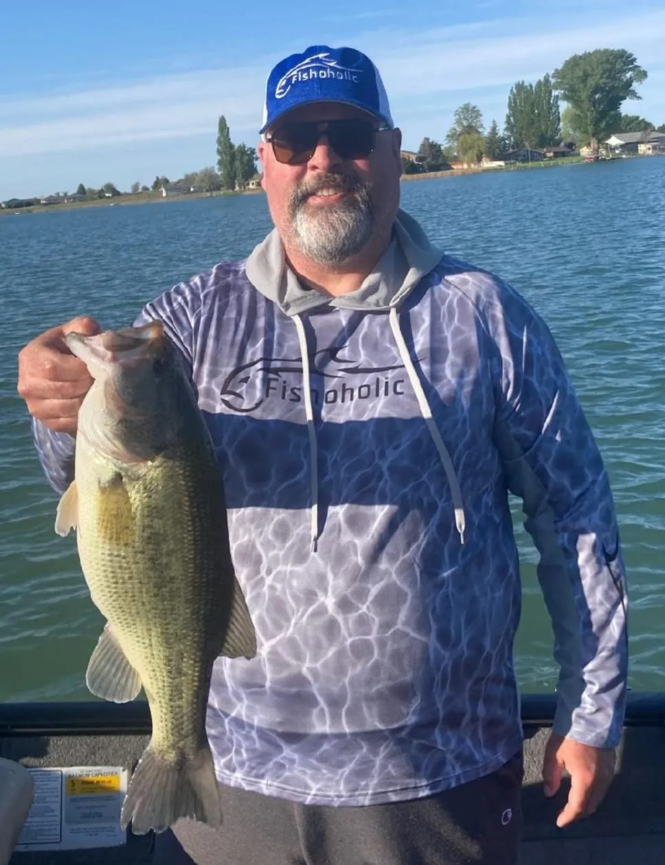 Fishoholic UPF 50 Performance Fishing Shirt - Long Sleeve MESH Hoodie - Loose Keg Fit - Breathable Quick Dry Sun Protection