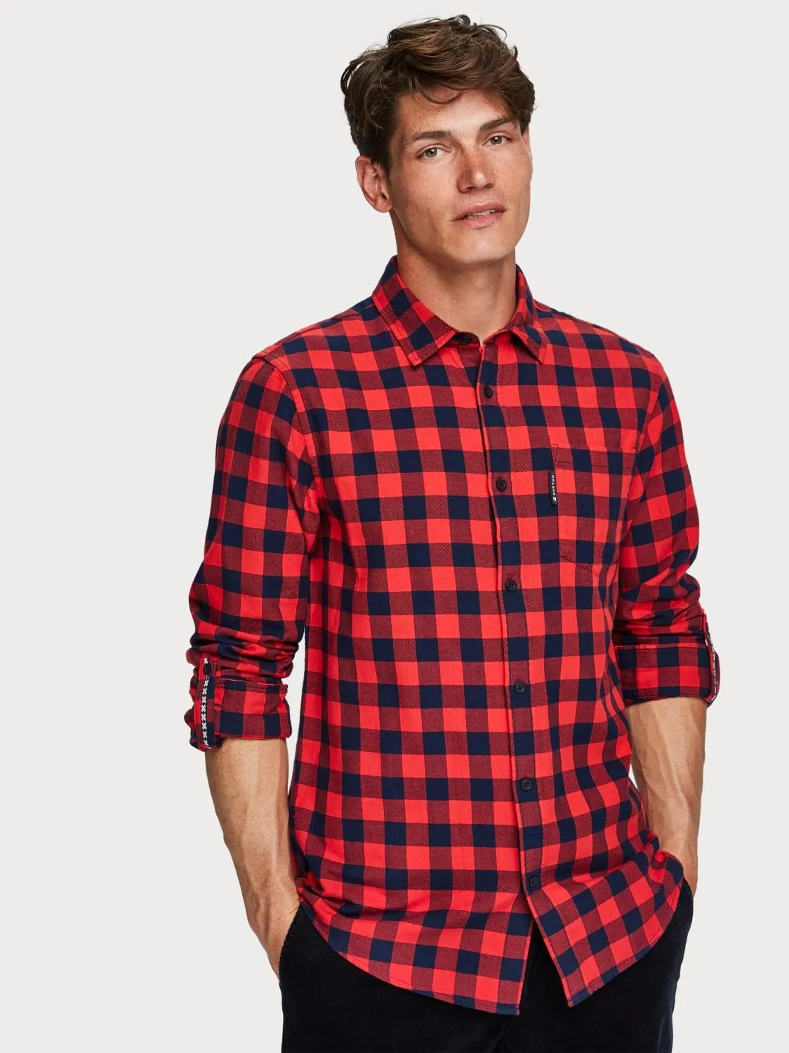 Flannel Check Shirt (Red)