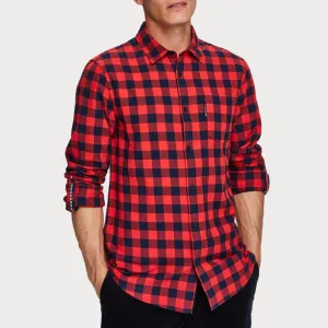Flannel Check Shirt (Red)