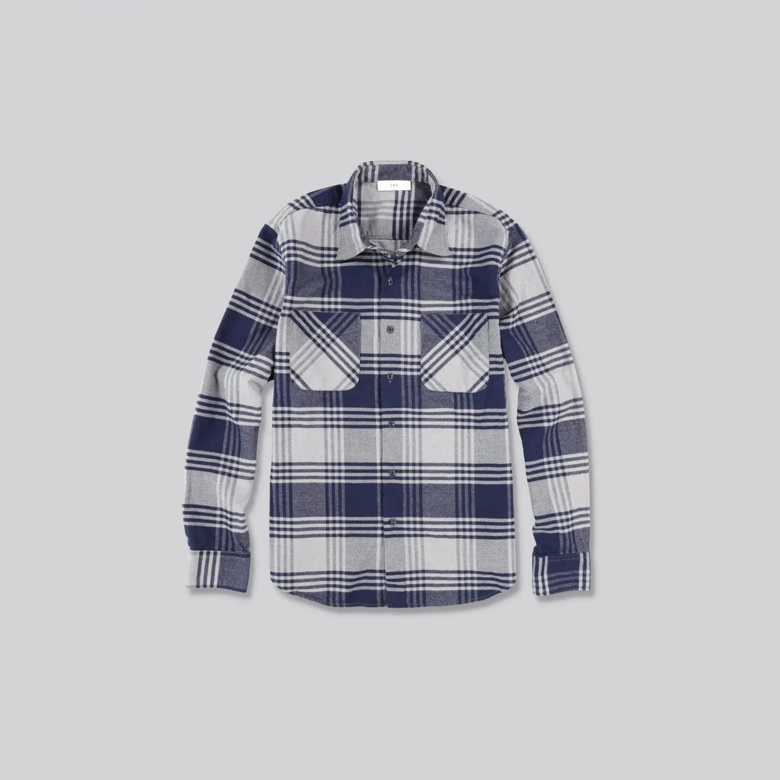 Flannel Weekend Standard Shirt (Navy Plaid)