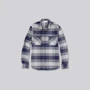 Flannel Weekend Standard Shirt (Navy Plaid)