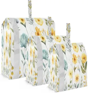 Flowers Leaves Florals Packing Cubes for Suitcases 3 Set Lightweight Compression Luggage Packing Organizers for Carry on Suitcase Travel Accessories Luggage Organizer Bags Set