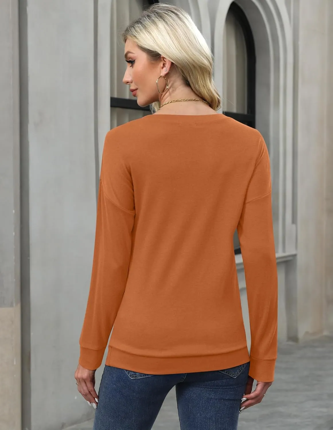 For G and PL Women's 2024 Fall Winter Long Sleeve Crewneck Lace Top Shirt Dressy Casual Elegant Sweatshirt