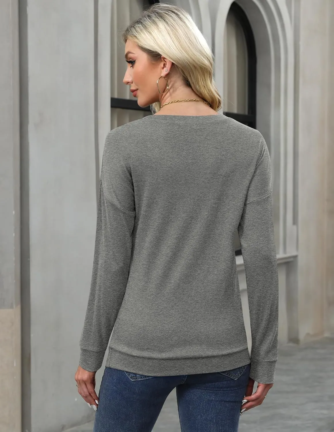 For G and PL Women's 2024 Fall Winter Long Sleeve Crewneck Lace Top Shirt Dressy Casual Elegant Sweatshirt