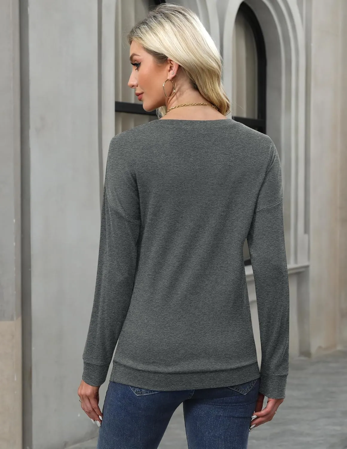 For G and PL Women's 2024 Fall Winter Long Sleeve Crewneck Lace Top Shirt Dressy Casual Elegant Sweatshirt