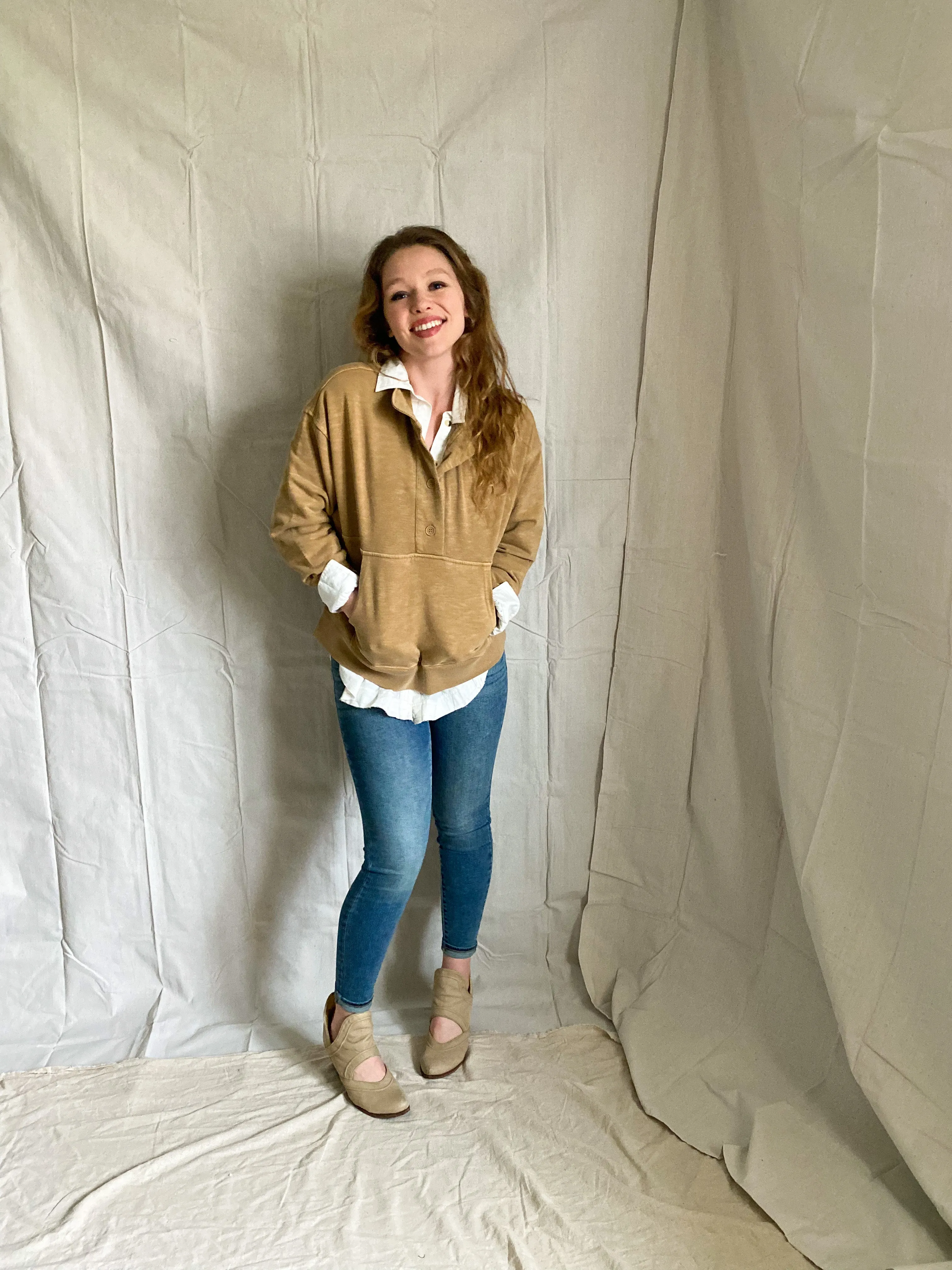Free People Oxford button down