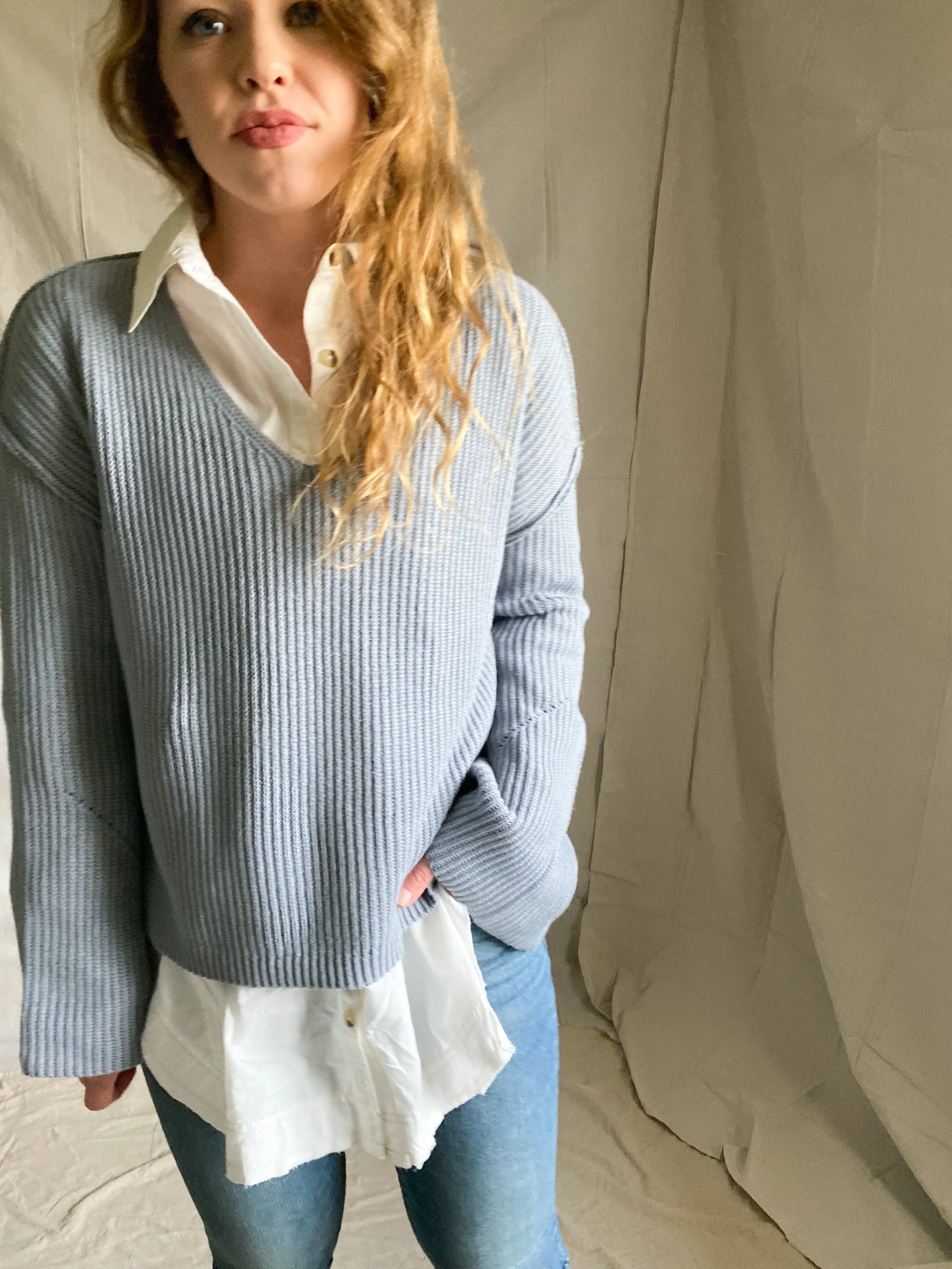 Free People Oxford button down