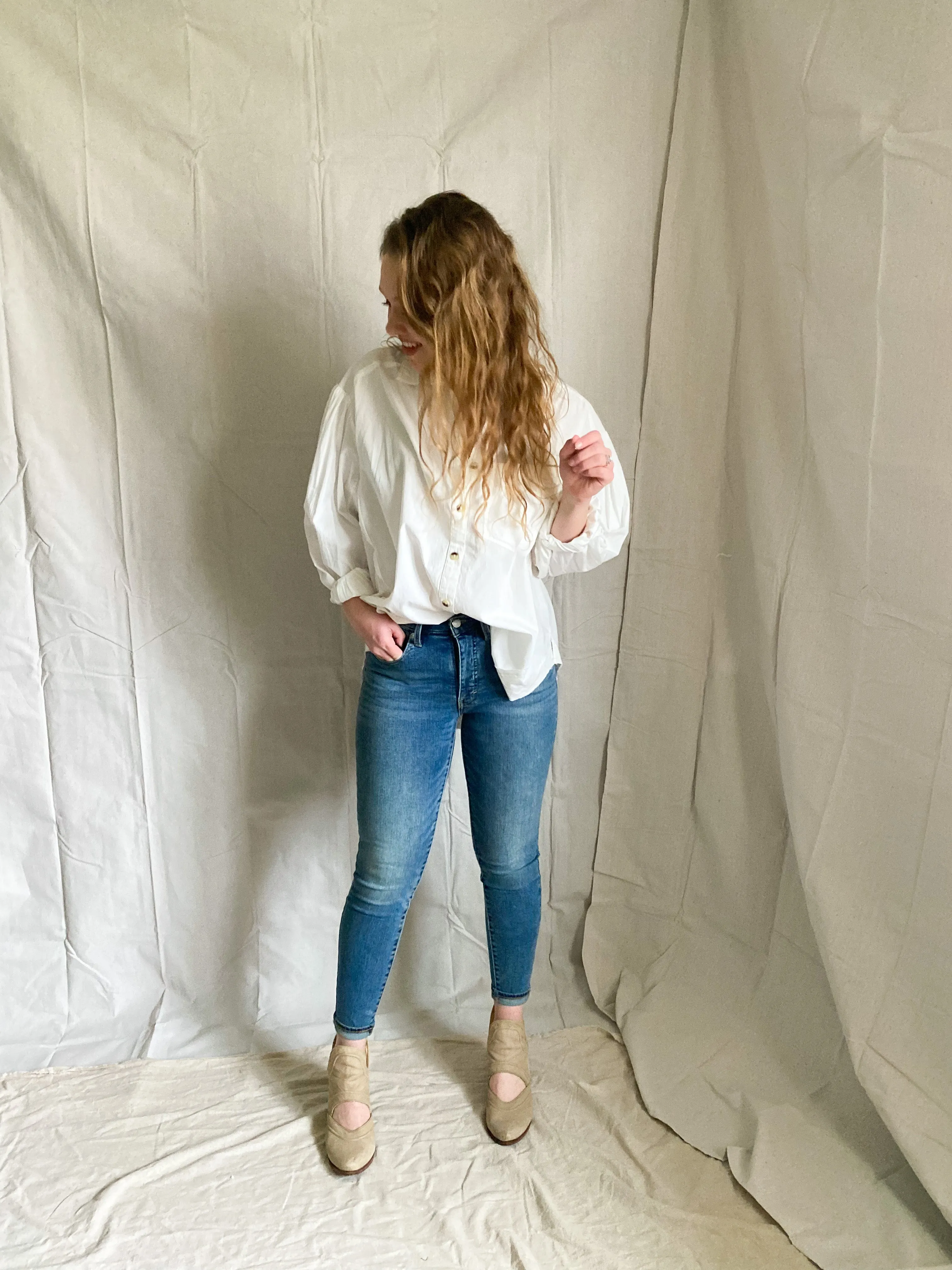 Free People Oxford button down