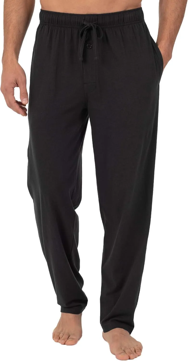 Fruit of the Loom Men's Extended Sizes Jersey Knit Sleep Pajama Lounge Pant (1 & 2 Packs)