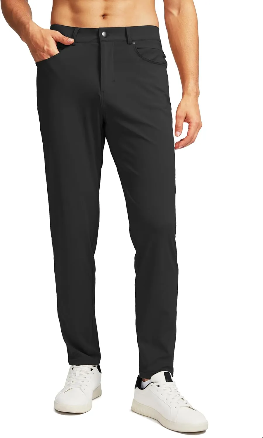 G Gradual Men's Stretch Golf Pants with 6 Pockets Slim Fit Dress Pants for Men Travel Casual Work