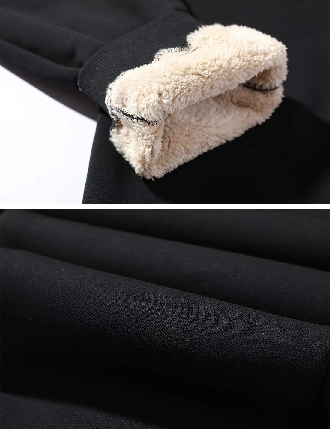 Gihuo Men's Winter Warm Fleece Pants Sherpa Fleece Lined Jogger Pants Sweatpants