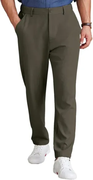 Golf Joggers for Men Lightweight Stretch Slim Fit Dress Pants Business Casual Work Golf Pants with Pockets