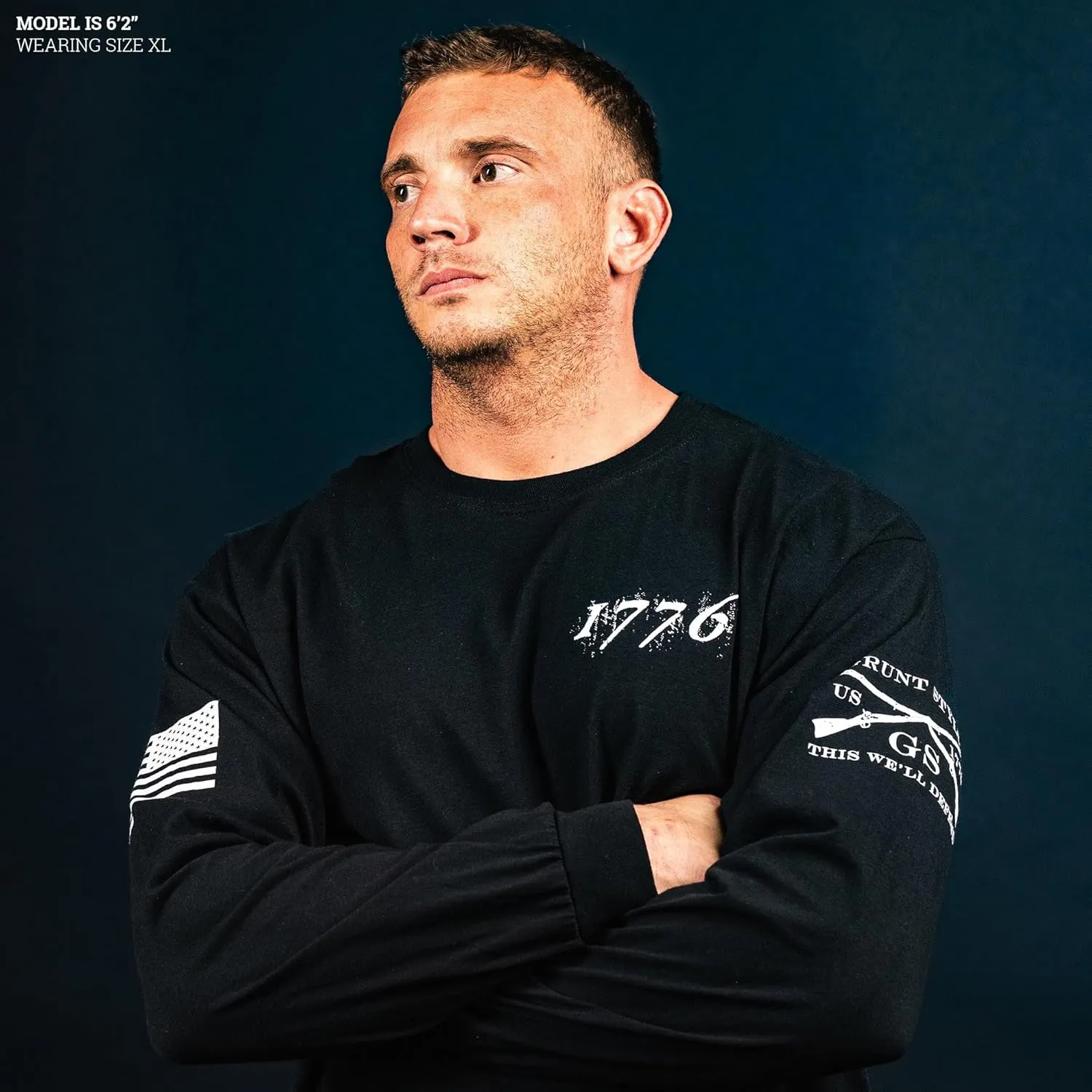 Grunt Style 1776 Flag Long Sleeve T-Shirt