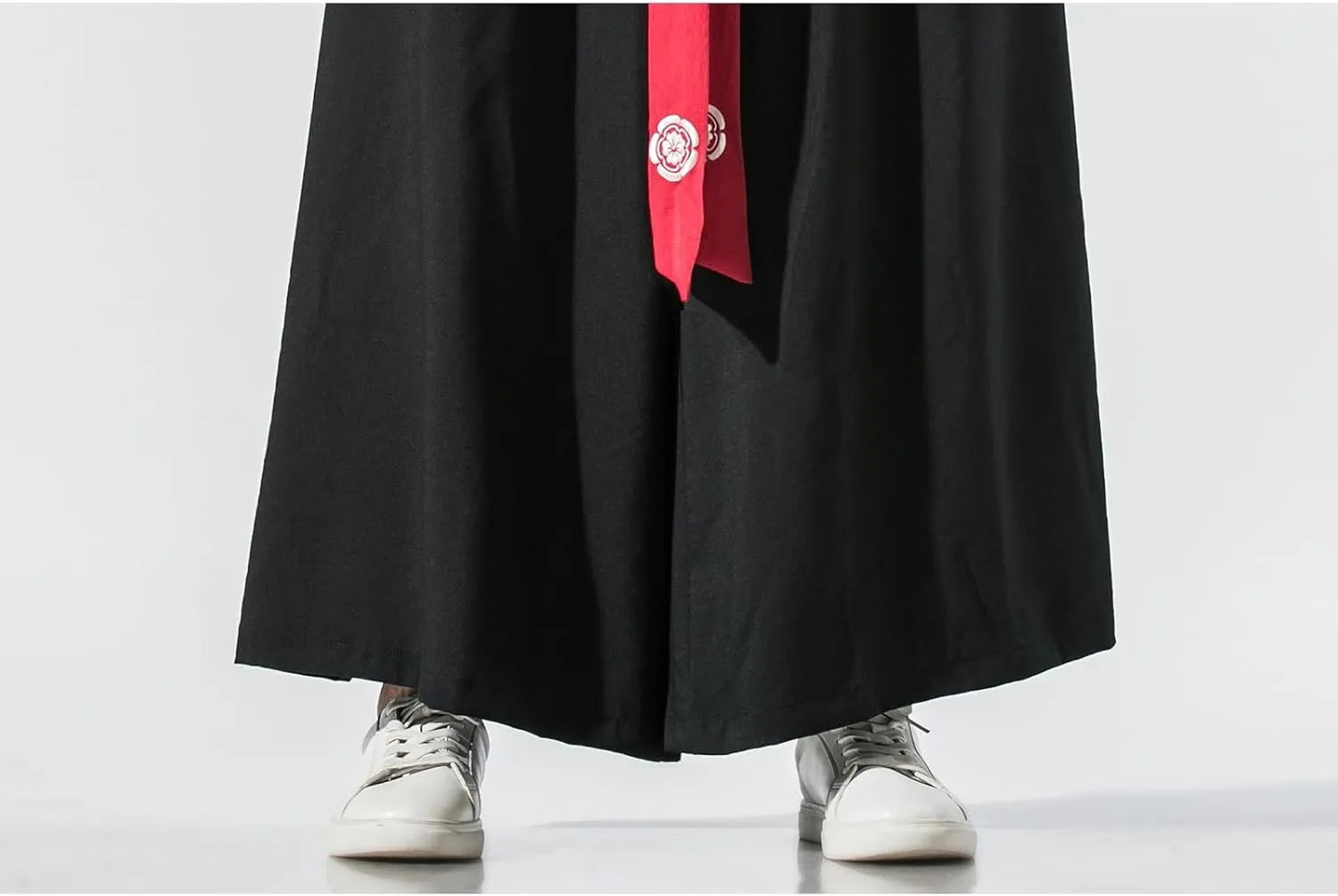 GURUNVANI Men's Wide Leg Pants Japanese Yoga Pants Hip Hop Baggy Trousers