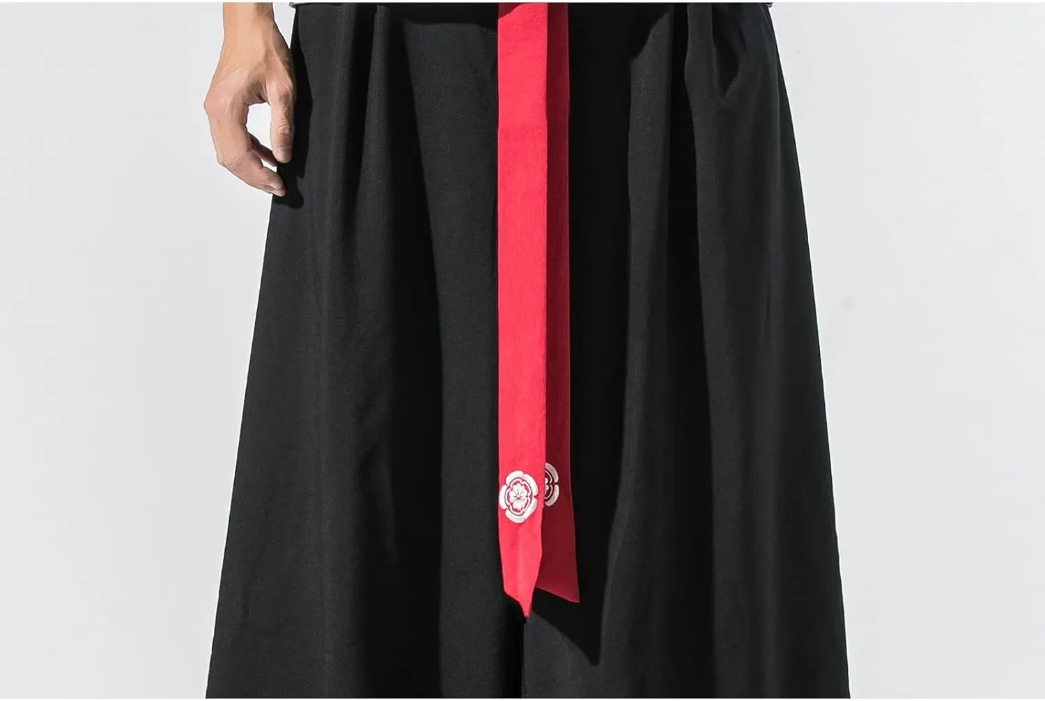 GURUNVANI Men's Wide Leg Pants Japanese Yoga Pants Hip Hop Baggy Trousers